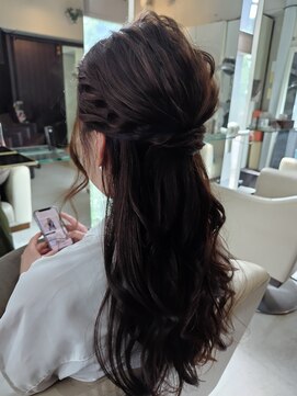 キュービックヘア 東陽町駅前店(CubicHair) ハーフアップ