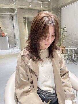 アイデンアンドティティ(IDEN AND TITY) ｛kando style｝アッシュ/ベージュ/顔周りレイヤー/ミディアム