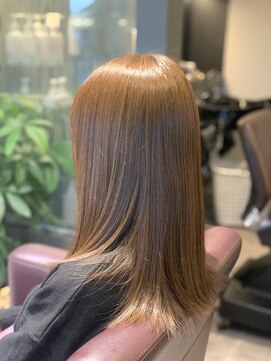 ブル(b.u.l.l.) ブリーチ無しミルクティーブラウン