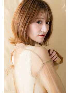 モッズヘア 越谷(mod's hair) 艶感カーキベージュくびれヘアハッシュカットY越谷10代20代30代