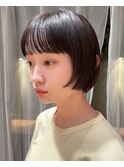 前上がりボブ
