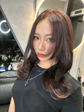 ジゼル(GiseL) レイヤーカット レッドブラウン ブリーチなし