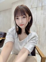 モナコ 広尾 恵比寿(monaco) 【monaco】面長さん対策/小顔ヘア/シースルーぱっつん前髪