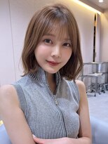 サンド ミュウ 横浜店(sand mieu) ボブディオリーブベージュ髪質改善縮毛矯正フェイスレイヤー