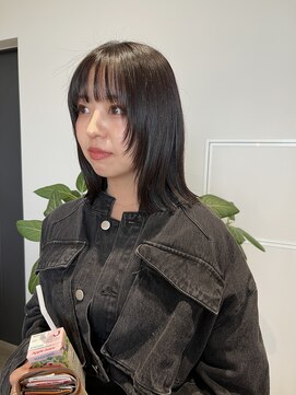 キチ(kici) チョコカラー/顔まわりレイヤー／切りっぱなし