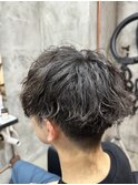 ツイストスパイラルパーマ縦落ちパーマメンズ波巻きパーマ