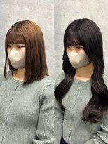 エル ヘアサロン なんば店(eL) カラーとエクステで憧れの黒髪ロングに♪【SYURI】