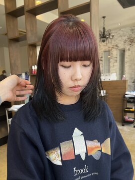 バディヘア ルーツ(BUDDY HAIR ROOTS) レイヤーカット/デザインカラー/暖色カラー/矢場町/上前津