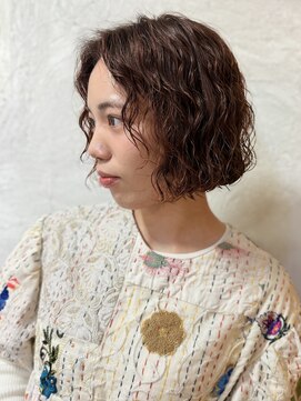 ヘアーチェリーコーク ランプ(HAIR CHERRY COKE Lamp) ＊ボブパーマ×オレンジブラウン