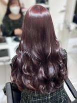 ランテルディ 渋谷(LANTERDIT)&nbsp;バイオレットカラー パープル 韓国風ヘア ヨシンモリ ロング