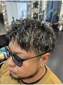 緩めツイストスパイラルパーマ波巻きパーマメンズパーマ20代30代