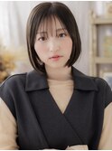 艶髪オリーブアッシュ切りっぱなしミニボブc6北浦和20代30代40代