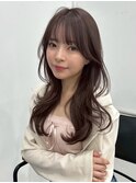 韓国くびれロング レイヤーオルチャン小顔前髪 艶髪