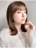 愛されくせ毛風カール美髪艶感ワンカール前髪デジタルパーマ