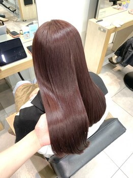 ラック 本厚木店(LUCK)の写真/【ブリーチ毛やハイトーンカラーで傷んだ髪も綺麗に】(髪質改善/オージュア/本厚木)