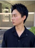 スパイキーショート/メンズショート/ピンパーマ波巻きツイスト