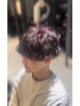 アース 藤沢店(HAIR&MAKE EARTH) 【メンズ】ツイストスパイラル&暖色系カシスカラー
