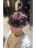 【メンズ】ツイストスパイラル&暖色系カシスカラー