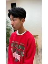 シフト(SHEEFT)&nbsp;10代20代黒髪ニュアンスデザインツーブロック爽やかスタイル