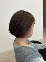 テラス トヨタ(Telasu Toyota)&nbsp;ピンクのインナーカラーと丸みボブ◎