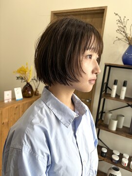 ボブレイヤー×髪質改善カラー