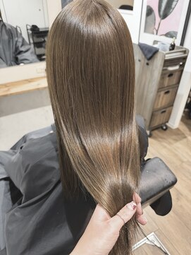 コトナ(kotona) 【ブリーチなしダブルカラー】ミルクティーブラウン髪質改善渋谷