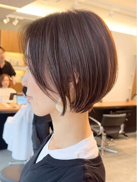 エリマ 調布(elima) 調布ショートヘア顔周りレイヤーカットダブルカラーショートボブ
