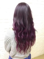 ヘアーエクステンド エフ 渋谷(f)&nbsp;ワインレッドロンググラデーション