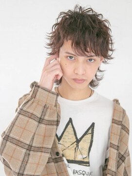 アース 浦添店(HAIR & MAKE EARTH)　 ロックなフェザーマッシュウルフスタイル