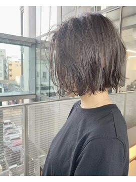 バリー(VALLEY) 【VALLEY hair care &spa】切りっぱなしボブ×グレージュ