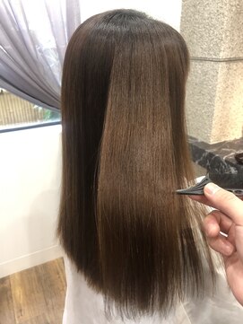 オリノ(olino) 縮毛矯正で驚くツヤと手触り