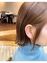 ヘアーアンドメイク ニッキ(hair&make nikki) ベージュミニボブ