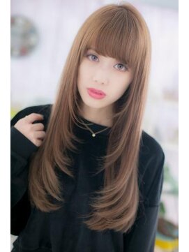 ミック ヘアアンドメイク アップ 駒込店(miq Hair&Make up) 女子の憧れ♪スローカラーでツヤ感小顔マーメイドロング