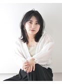 【Dulce】ミディアム×毛先パーマ☆前髪なし20代30代