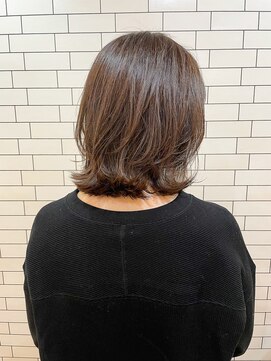 オースト ヘアー ステラ 新宿店(Aust hair Stella) 白髪があっても楽しめるハイライト☆サンドベージュ セミディ K