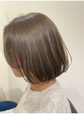 透明感カラー×ボブスタイル