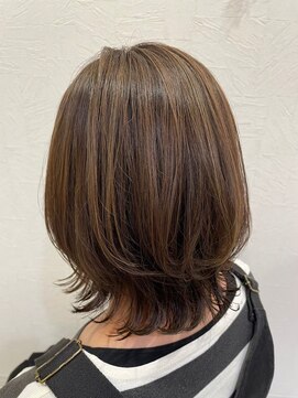 ハクバイジェービー 稲毛(hak by jb) 前髪/マチルダボブ/ピンクベージュ/インナーグレージュ[稲毛駅]