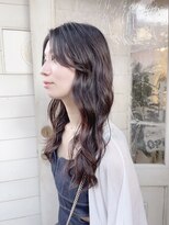 アミュレ(Amule)&nbsp;大人ガーリー透明感艶感アップ秋冬人気暗髪カラーワンレンロング