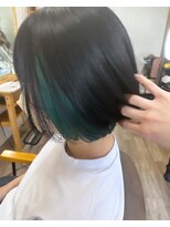 テーラヘアー 鎌ケ谷店(TELA HAIR)&nbsp;インナーグリーン×ショートボブ『TELA HARE鎌ヶ谷』
