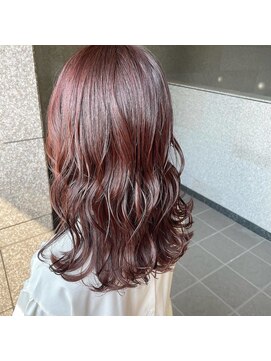 ヘアメイク アージュ 大野城 下大利店(HAIR MAKE age) レイヤースタイル×カシスブラウン　20代30代40代