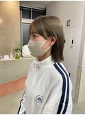 @ayumi_sand オリーブベージュ ヘイリーボブ ボブ