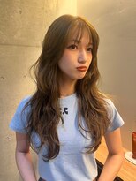 ナループロア ルームー(Nalu pu loa ROOMOO)&nbsp;レイヤーカット/ブリーチなしダブルカラー/オリーブカラー