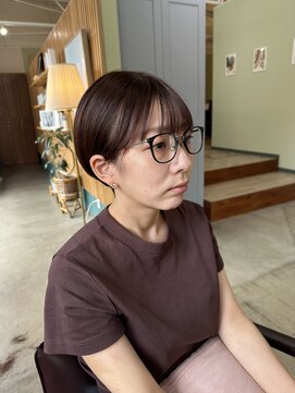 キュオンシア(CUEON. ciea) マッシュショート×コーラルピンク