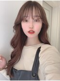 韓国風ナチュラルヘア/オルチャン/レイヤーカット/ミルクティー