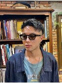 メンズツーブロックベリーショート