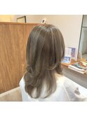 脱白髪染めレイヤー