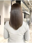 アッシュベージュ × 美髪ストレート × 髪質改善 #315