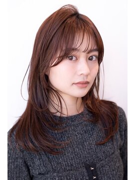 エースハバナ 渋谷(1 HAVANA) チョコグレージュ/20代30代大人かわいい/ミディアムレイヤー