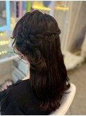 結婚式 お呼ばれ 推し活 イベント ハーフサイドお団子