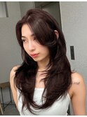 天神大名レイヤーカットハッシュカットブリーチ